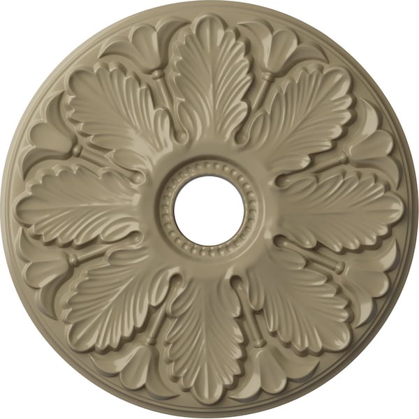 Ekena Millwork Milan Ceiling Medallion (Fits Canopies up to 4 5/8"), 24 1/2"OD x 3 1/2"ID x 1"P, Gobi Desert CM24MIGDF - main